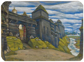 Stage design for the opera Prince Igor by A. Borodin