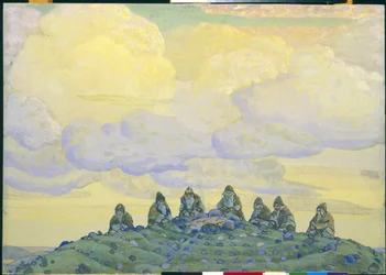 The Great Sacrifice: decor for the ballet 