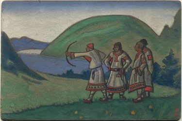 Youths, Décor and Costume Design for Stravinsky