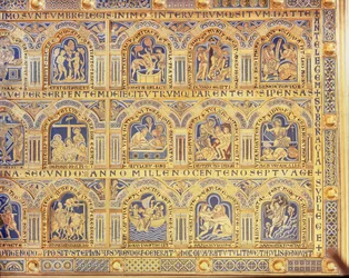 The Verdun Altar, Depicting Biblical Scenes, 1181 (right part of central panel)