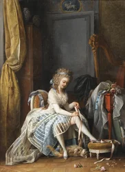 Woman at Her Toilette