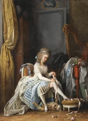 Woman at Her Toilette