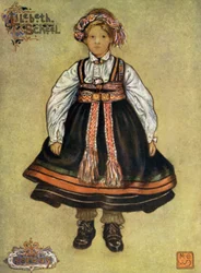 Norway: A Little Saetersdalen Peasant Girl