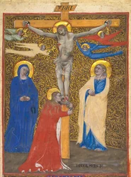 Single Leaf from a Missal: The Crucifixion, c. 1390