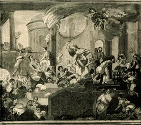 Jesus Driving Merchants from Temple, Basilica of Sant