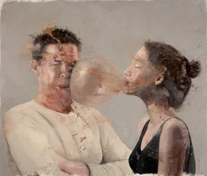 Bubble I (Girl with a boxer), 2020