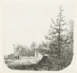 Wooded Landscape with a Stork