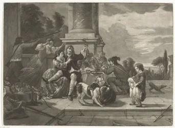Merry Company on a Terrace