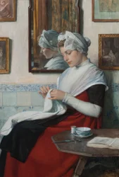 An Amsterdam Orphan Girl Sewing