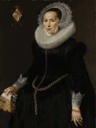 Portrait of Johanna Le Maire, Wife of Pieter van Son, c.1622-29