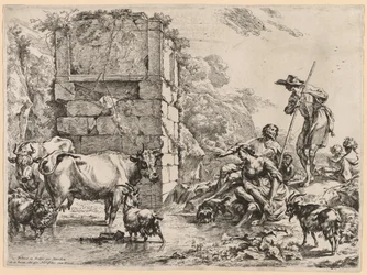 The Cow Drinking