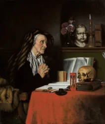 An Old Woman Praying