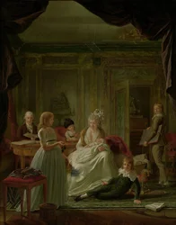 Portrait of Aernout van Beeftingh, His Wife Jacoba Maria Boon and Their Children