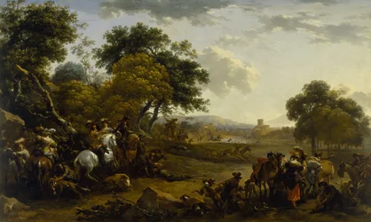 Landscape with Hunters