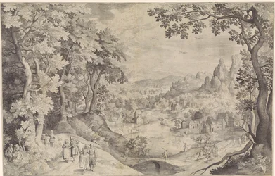 Landscape with Deer Hunt