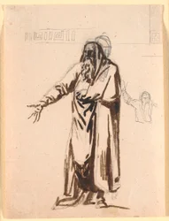 A Greek Elder Standing with Outstretched Right Hand