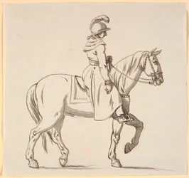 Caricature of a Rider (possibly for Christian V