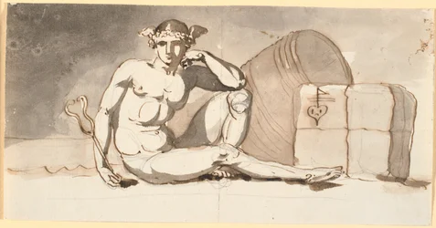 Mercury Seated by Bales of Goods, Allegory of Trade