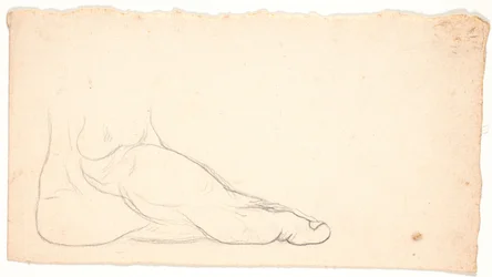 Sketch of Foot Seen from the Side. Heel to the Left.