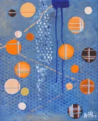 Abstract Blue Circles