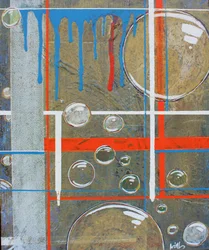 Abstract Grid Bubbles