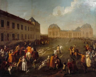 Hallali of the Deer in the Great Stables of Chantilly