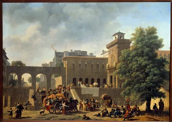 Campaign of Italy (1796-1797): The Outside of a Military Hospital or the French in Italy