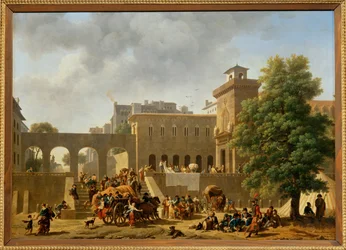 The Exterior of a Military Hospital, Also Known as 