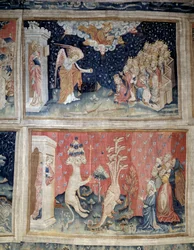 Hanging of Revelation, No. 24: The Seventh Trumpet. No. 39: Adoration of the Dragon