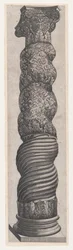Speculum Romanae Magnificentiae: Grotesque Winding Column in St. Peter