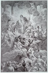 Frontispiece of the Encyclopedia of Denis Diderot and Jean le Rond d