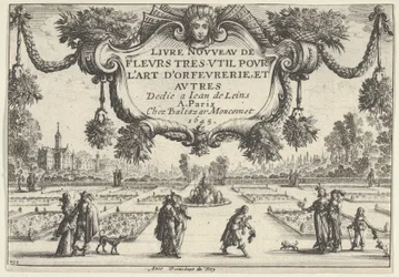Title Plate, from Livre Nouveau de Fleurs Tres-Util