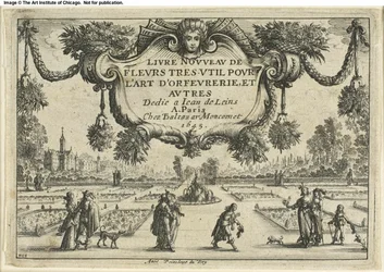 Title page, from Livre Nouveau de Fleurs