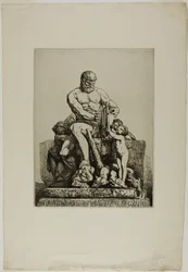 Hercules, plate one from Twelve Etchings by Chifflart