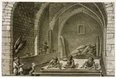 Weaving a Rug (Illustration)