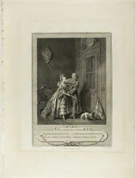 Unexpected Call, from Monument of the Physical and Moral Costume of the Late Eighteenth Century