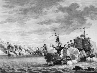 War of the French Revolution and Anti-Revolutionary Movements: Battle of the French ship Avenger de Peuple led by Captain Renaudin on June 3