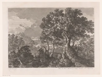 Hill Landscape with Trees