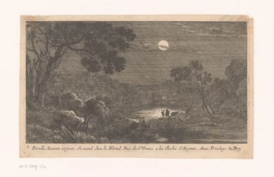 Night Landscape with Travelers