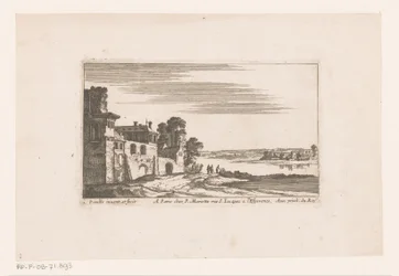 Landscape with Buildings by a River