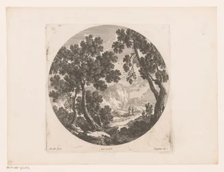 Landscape with Shepherds Behind Herd