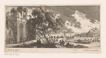 Ruins on Quay by the Sea
