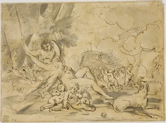 Figures, Chariot and Dog