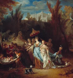 Moses saves waters (detail)