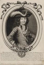 Engraved Portrait of Louis, Duke of Burgundy (1682-1712)