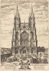 The Facade of the Abbey of St. Nicaise of Reims