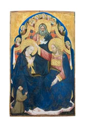 Coronation of the Virgin with Donor of the Franciscan Order, Niccolo