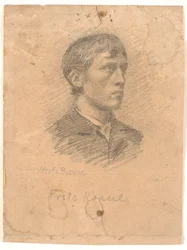 Portrait of the Painter Frits Kraul (1862-1935) in 3/4 Profile