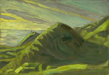 Cliffs at Røsnæs. Evening