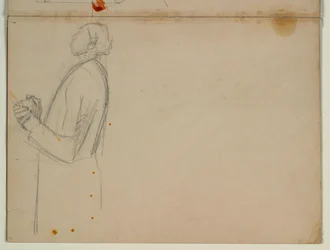 Study of a Standing Apostle Facing Left, Half Figure. For the Ascension